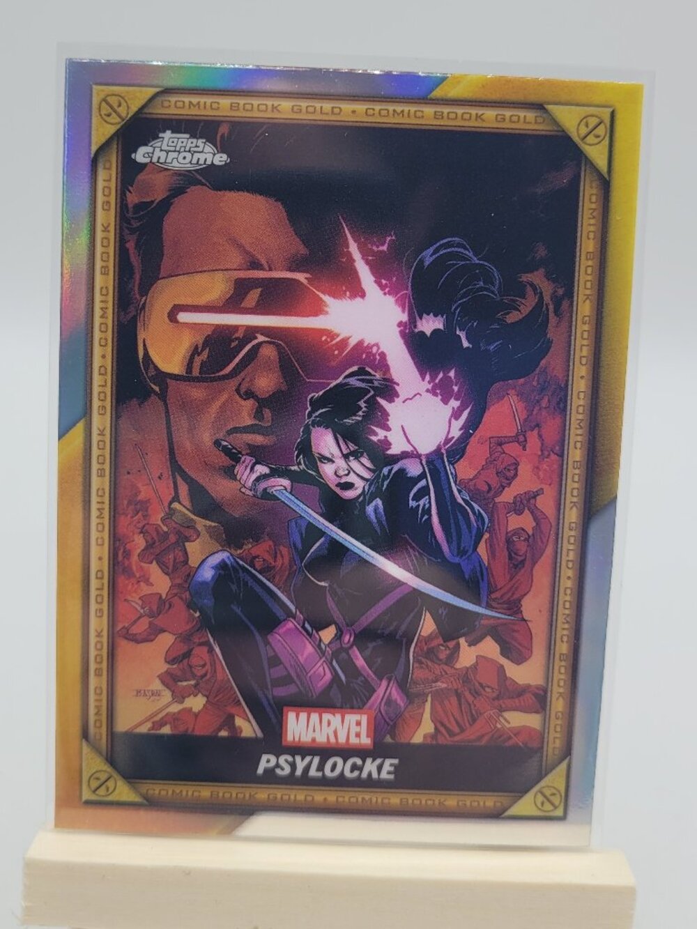 2025 Topps Chrome Deadpool #CB-29 Comicbook Gold Psylocke Marvel Card NM